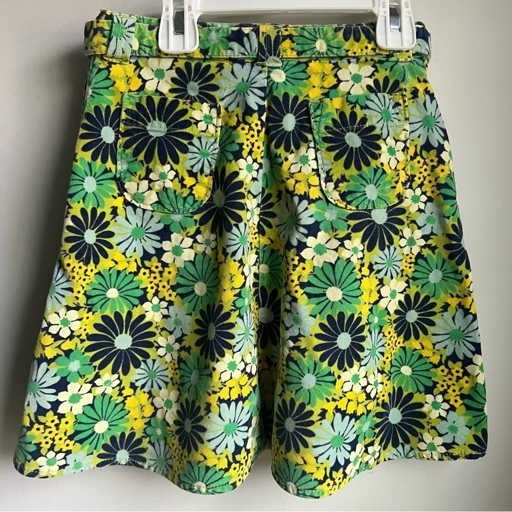 GAP Kids Floral Mini Skirt - Green, Yellow, Blue - Size 5